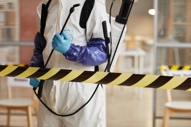 Professional Biohazard Cleanup technician working in Van Dyne, WI